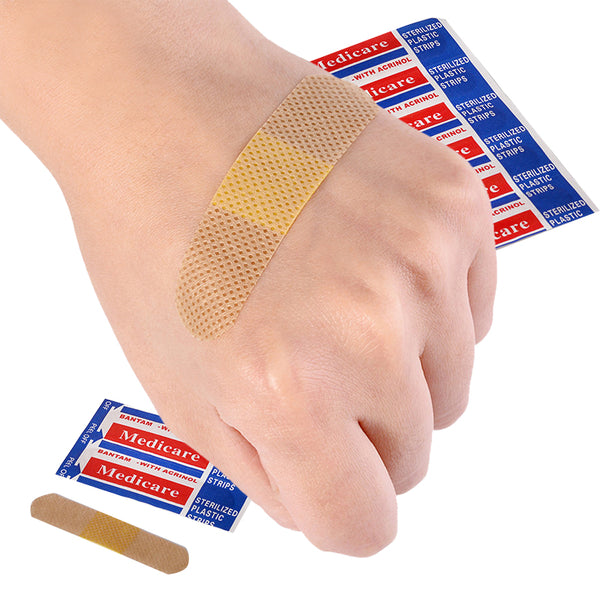 100pcs/set Bandage Emergency First Aid Bandage Plaster Non woven