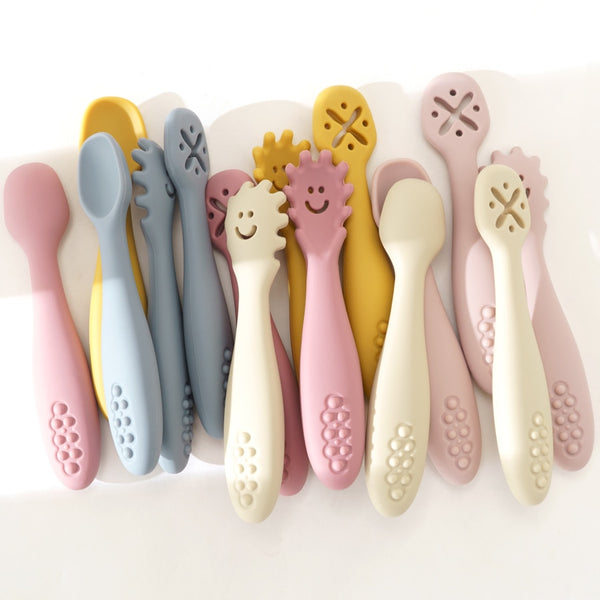 Baby Learning Spoon Feeding | Newborn Feeding Spoon Set | Newborn