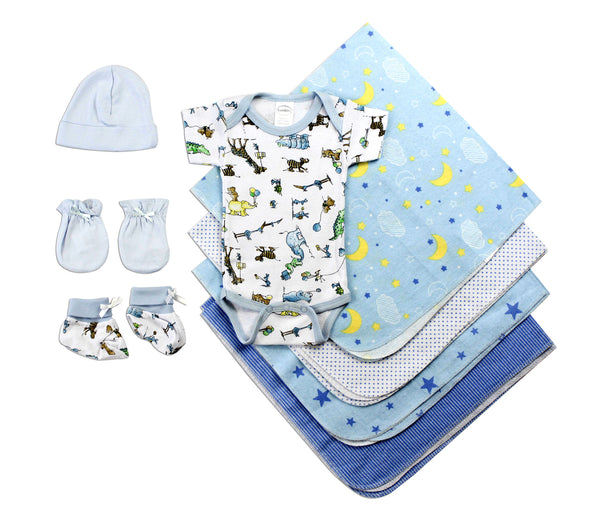 Bambini Newborn Baby Boys 8 Pc Layette Baby Shower Gift Set