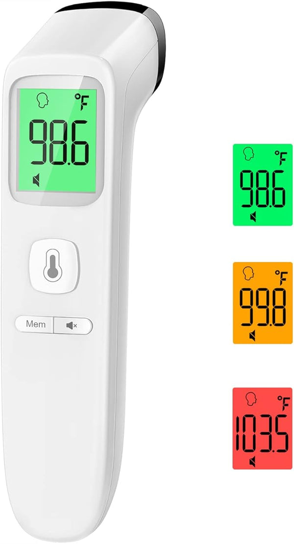 No-Touch Thermometer: Accurate Digital, 2-in-1, FSA/HSA Eligible, for Adults/Kids