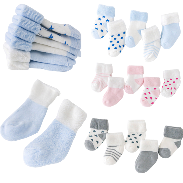 5pair/lot New Boy And Girl Baby Socks Thick Newborn Autumn And Winter