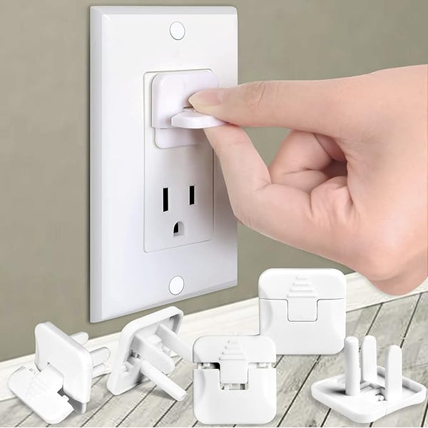 38-Pack Child Proof Outlet Covers – White Safety Plug Protectors for Baby Electrical Safety