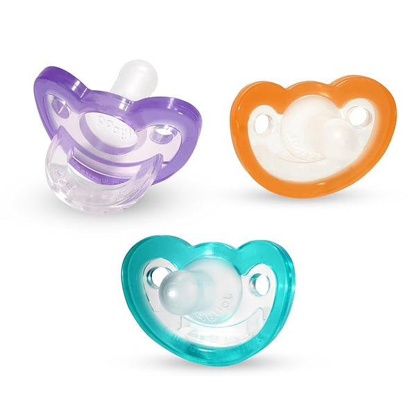 JollyPop Baby Pacifiers - Newborn, 0-3m (3-Count Variety Pack)