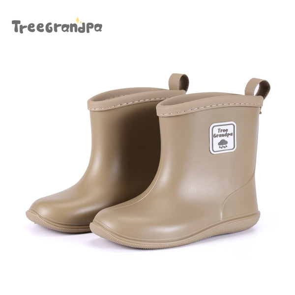 Child Boy Rubber Rain Shoes Girls Boys Kid Ankle Rain Boots Waterproof