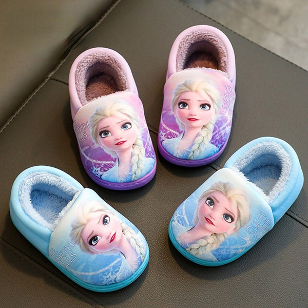 Slippers Girls Cotton Elsa | Children Princess Slippers | Slipper Girl