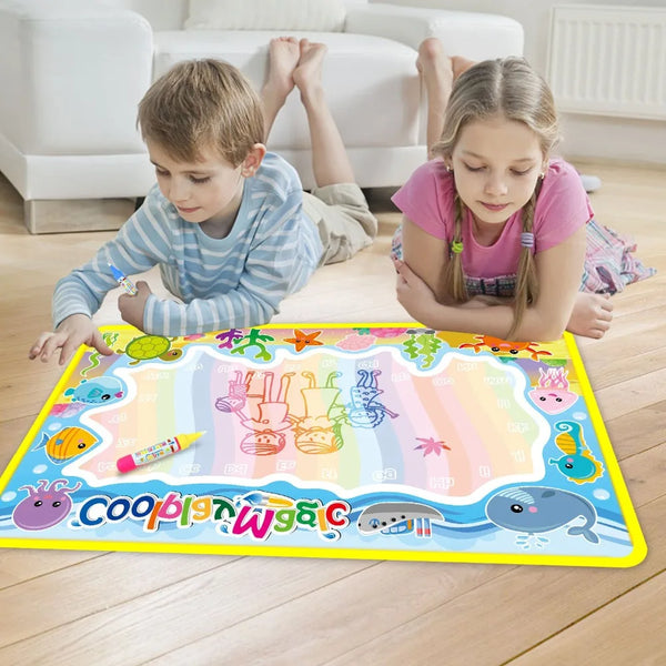 Coolplay Animal Themes Rainbow Water Drawing Mat & 2 Pens Water Doodle