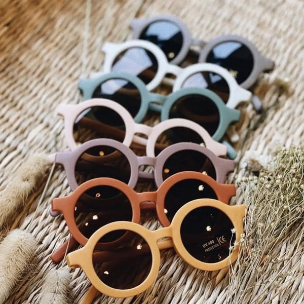 2021 New Children's Sunglasses Infant's Retro Solid Color