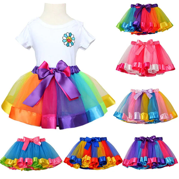 New Tutu Skirt Baby Girl Skirts 9M-8T Princess Mini Pettiskirt Party