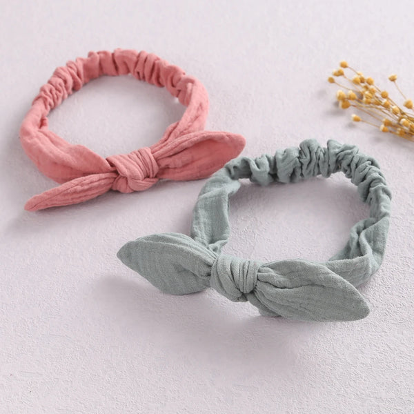 Rabbit Ears Baby Girl Headband Elastic Girl Hairband Newborn Baby Bow