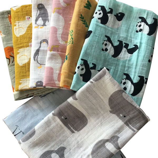 Hot New Baby Blankets Newborn Soft Organic Cotton Bamboo Baby Bibs