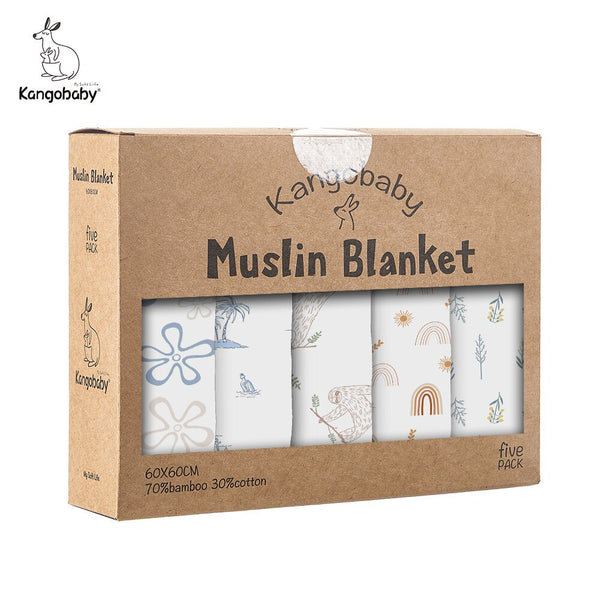 Cotton Baby Burp Cloths Set | Muslin Baby Burp Cloth Set | Bamboo Baby