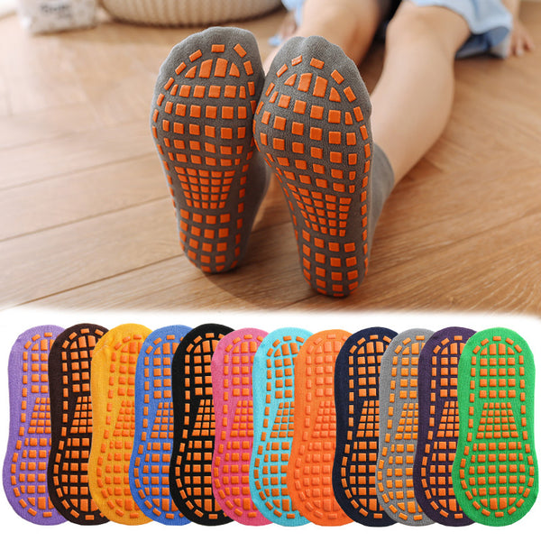 Kids Adults Anti-slip Sock Trampoline Sock Cotton Breathable Short