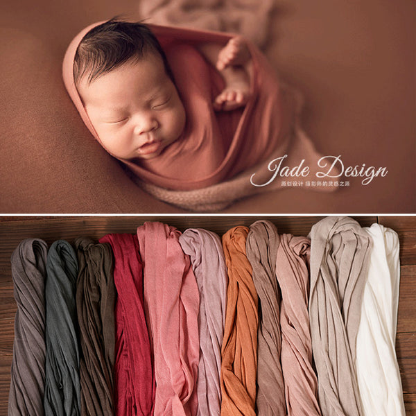 Newborn Photograpy Props Backdrop Stretch Soft Wraps Bebe fotografia