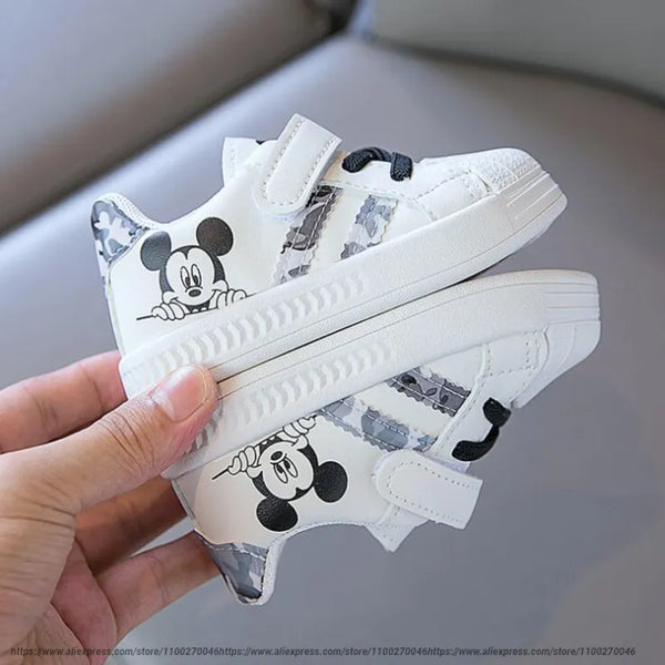 Disney White Casual Shoes For Baby Boy Girl Brand Children Sneaker