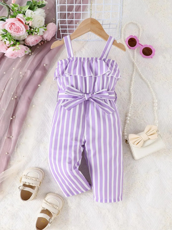 Summer Baby Girl New Foreign Style Sweet And Cute Belt Belt Purple