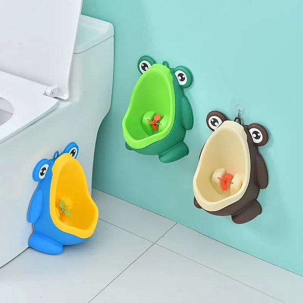 Cute Frog Potty Training Urinal Boy With Fun Aiming Target, Toilet