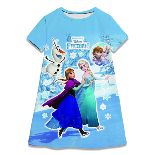 Hot Sale Kids Girl Cosplay Snow Queen Top Disney Frozen Elsa And Anna