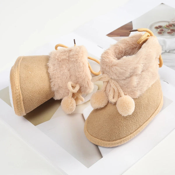 Winter Snow Baby Boots Newborn Warm Booties Soft Sole First Walkers