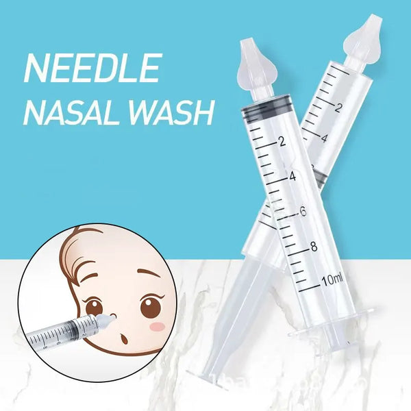 Baby Nose Cleaner 2Pcs Nasal Washer Needle Tube Washer 10ML Infant