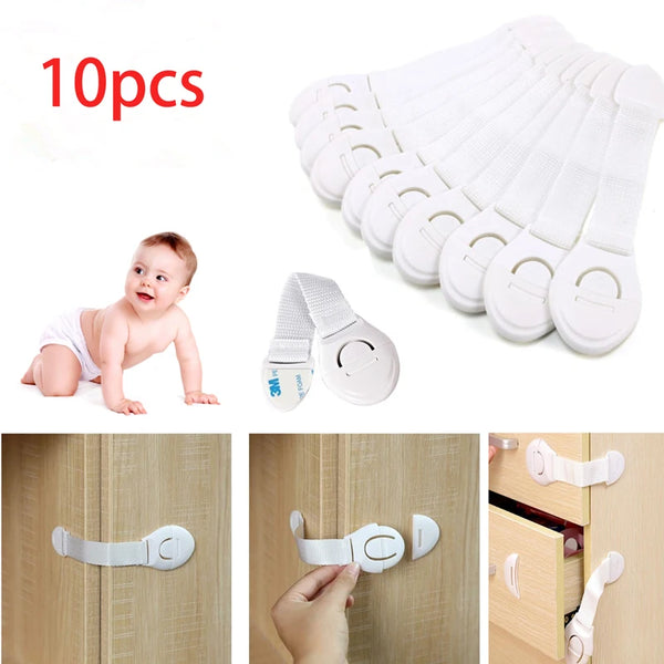 10pcs Child Safety Cabinet Lock Baby Safety Protector Multifunctional