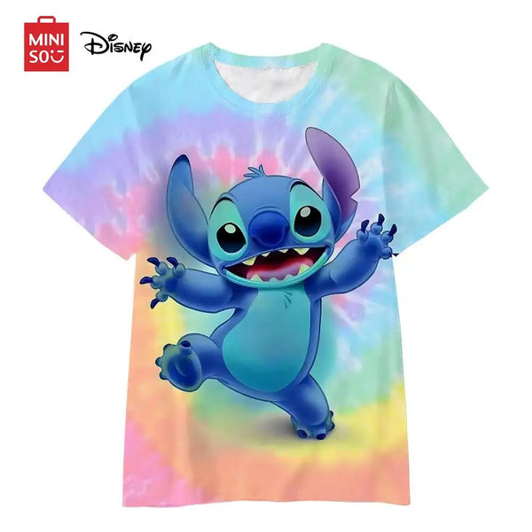 New Children Boys Girls Stitch T Shirts Summer Short Sleeve Kids Stich