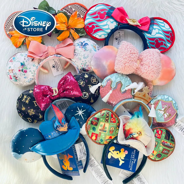 2024 Original Disney Mickey Ears Headband Shanghai Disneyland Minnie