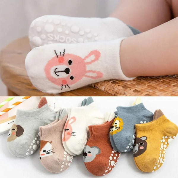 3 Pairs/Lot Newborn Baby Socks Kids Boys Girls Cotton Cartoon Soft