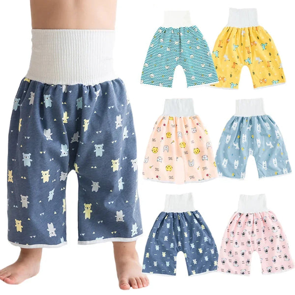 Baby Waterproof Diaper Pants Skirt for Potty Training Baby Comfy