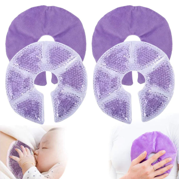 Breast Therapy Pads, Hot Cold Breastfeeding Gel Pads, Breastfeeding