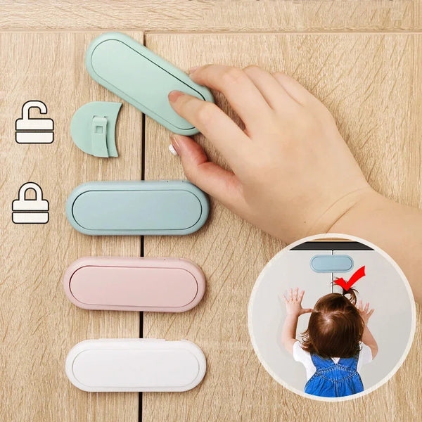 5pcs Children's Drawer Safety Latch Cabinet Door Protection Baby Anti