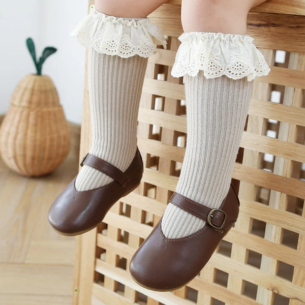 Baby Girls Knee High Socks Baby Infants Kids Toddlers Socks Leg Warmer