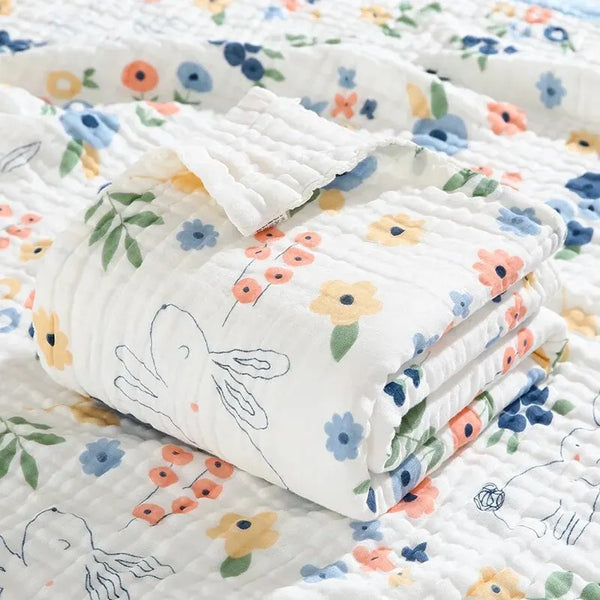 Environmental Breathable Newborn Baby Cotton Gauze Printed Muslin