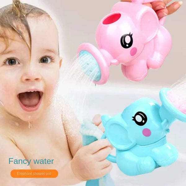 Bath Toy Plastic Kettle Bath Shower Tool Baby Bathroom Toy Elephant