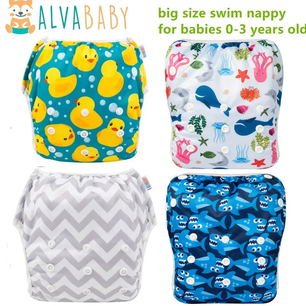 U Pick Alvababy Big Size Swim Diaper Swimsuit Cool Fashion Reusable