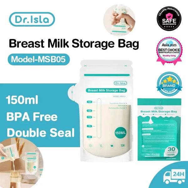 30Pcs 150/250ML Breast Milk Storage Bag Disposable Small Capacity