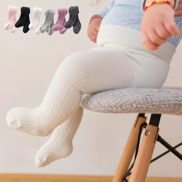 Baby Autumn Winter Soft Tights Newborn Toddler Kid Girl Ribbed