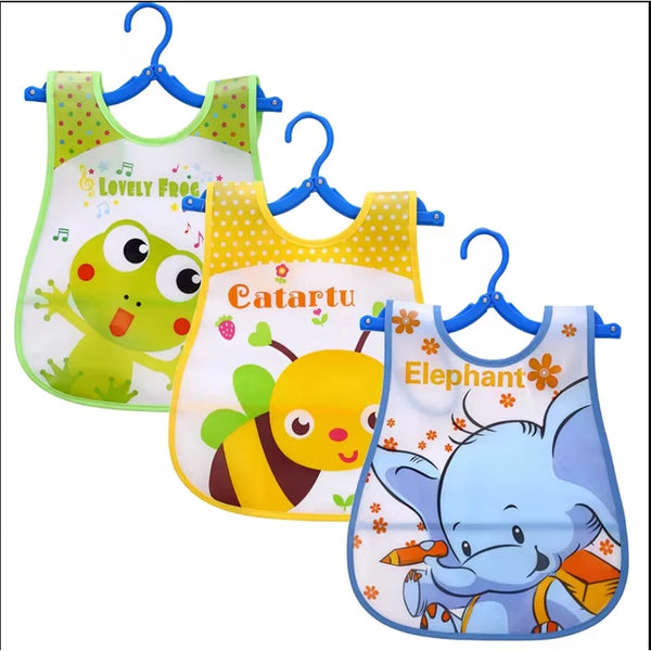 3 pieces/batch of waterproof baby carriers, sleeveless feeding aprons