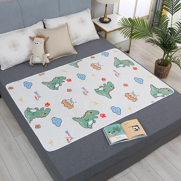 Waterproof Washable Mattress Urine Mat for Baby Toddlers Cute Cartoon