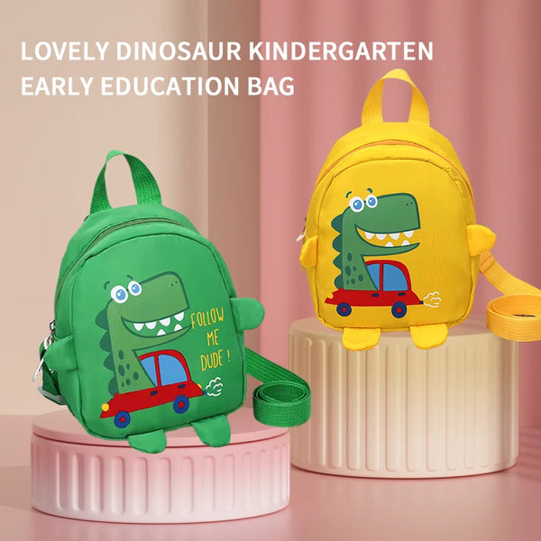 1 PCS Kids Cartoon Mini Dinosaur Backpack Anti Lost Bag Kindergarten