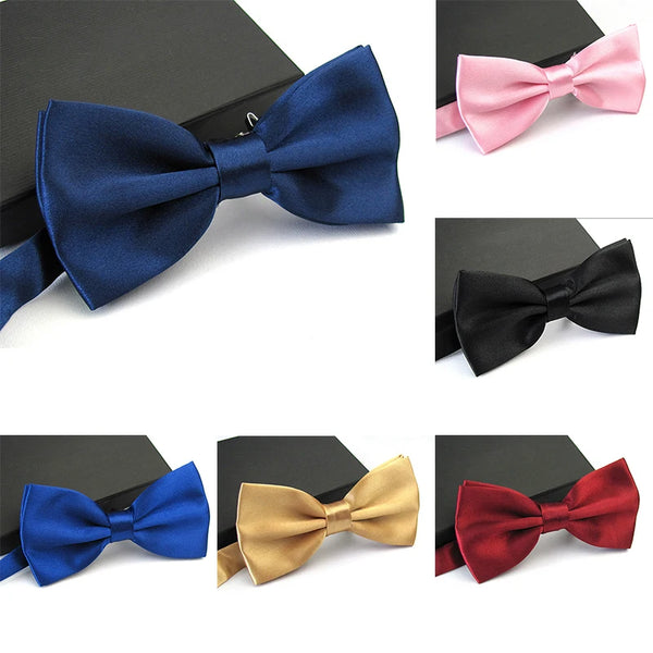 Mens Adult Bowtie Classic Fashion Wedding Party Formal Satin Gift