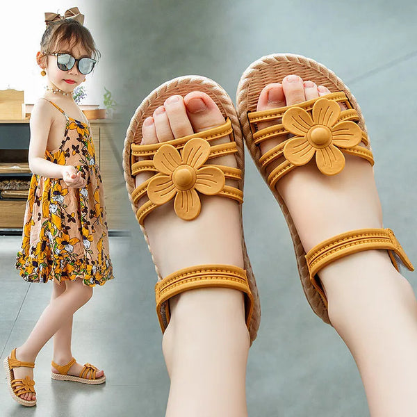 Girls' Sandals Children's Fashion Soft Sole Princess Shoes  Kids 2023