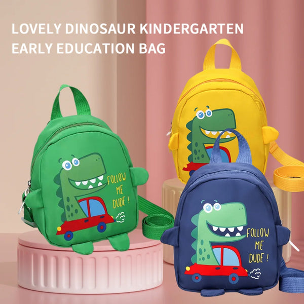 1 PCS Kids Cartoon Mini Dinosaur Backpack Anti Lost Bag Kindergarten