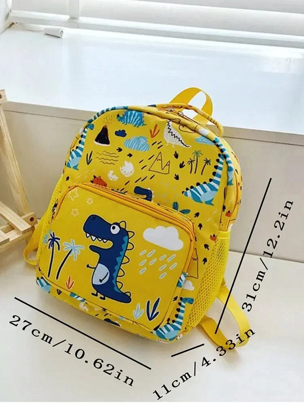 Cartoon Pattern Colorful Boys And Girls' Small Backpack Pupil Bags