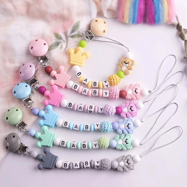 Koala Pacifier Chain Holder for Baby Kids Pacifier Clips Teething