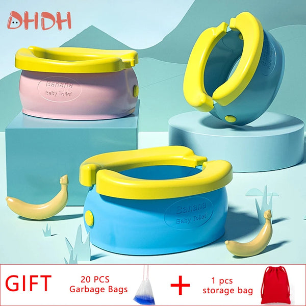 Folding Travel Baby Toilet Pot Squatty Potty Urinal for Children Baby