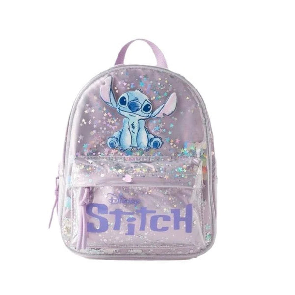 New Disney cartoon Stitch sequin Backpack bag Kindergarten school bag