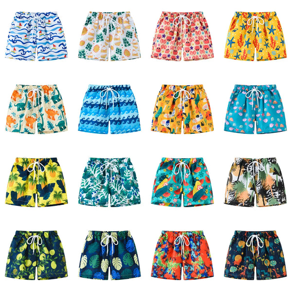 2024 Summer Baby Boys Swimming Trunks For 2-8Years Kids Beach Shorts