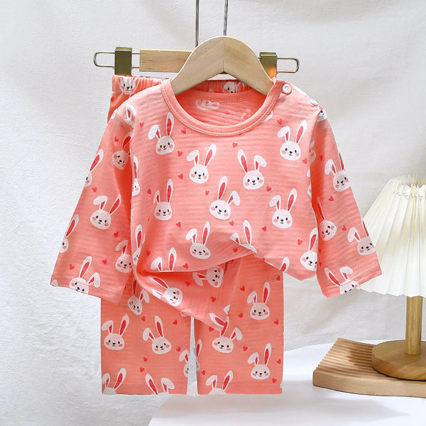 Sets for Children Loungewear Long Sleeve Pajamas for Children Cute