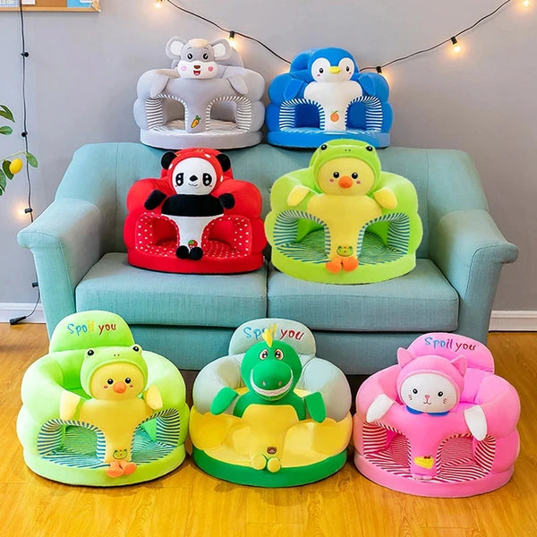 Cute Baby Sofa Support Seat Cover Plush Chair LearningTo Sit Feeding