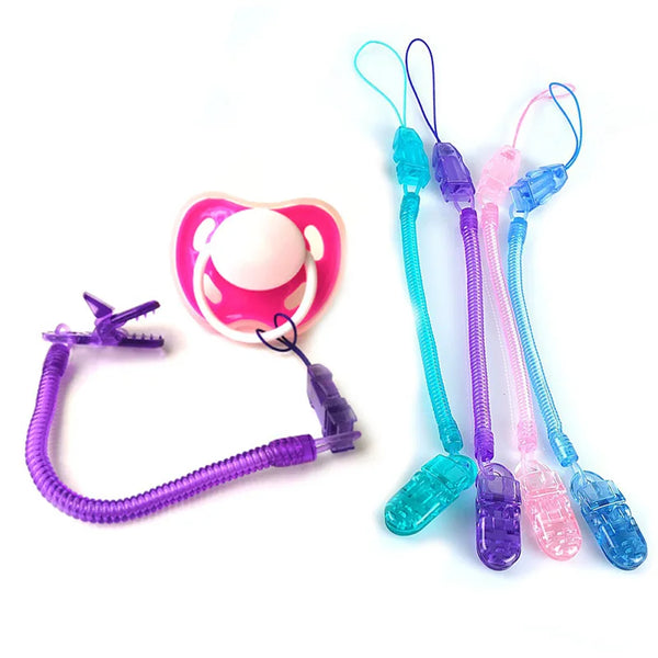 Retractable Elastic Baby Infant Toddler Dummy Pacifier Spring Soother